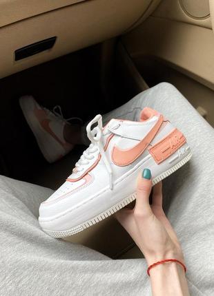 Кросівки nike air force 1 orange/white кроссовки