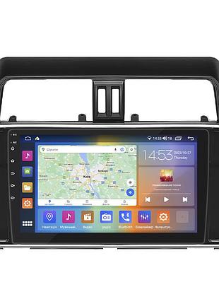 Штатная магнитола 10" lesko для toyota land cruiser prado 150 series рестайлинг 2 2017-2020 2/32gb cp 4g p 9шт