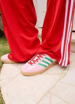 Жіночі рожеві кросівки кеди adidas gazelle indoor pink velvet 38,5 - 39 розмір адідас
