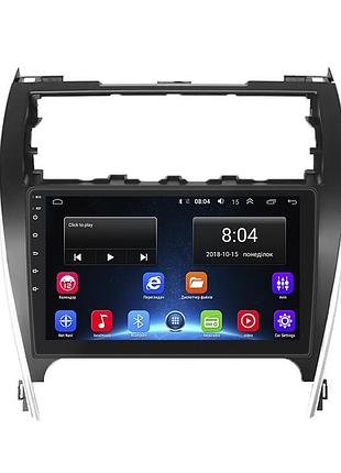 Штатная магнитола lesko для toyota camry (usa) vii (v55) 2011-2015 экран 10" 2/32gb wi-fi gps base камри 2шт