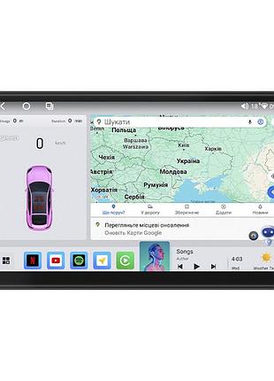 Штатная магнитола 9" lesko для renault duster i рестайлинг 2015-2021 4/64 qled carplay gps 360 prime шт
