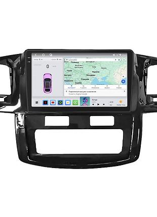 Штатная магнитола 9" lesko для toyota fortuner i 2005-2015 4/64 qled carplay 4g wi-fi gps 360 prime шт