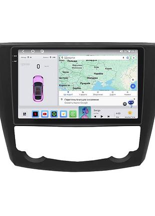 Штатна магнітола lesko для renault kadjar i 2015-2018 екран 9" 4/64 qled carplay 4g wi-fi gps 360 prime шт.