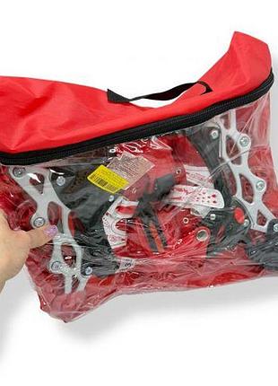 Ролики колеса pvc размер s (30-33) в сумке (красные)