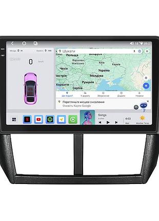 Штатна магнітола 9" lesko для subaru forester iii рестайлінг 2011-2013 4/64 qled carplay gps 360 prime 2 шт.