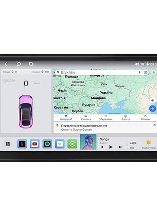 Штатна магнітола 9" lesko для suzuki grand vitara iii 2005-2008 4/64 qled carplay gps 360 prime 2 шт.
