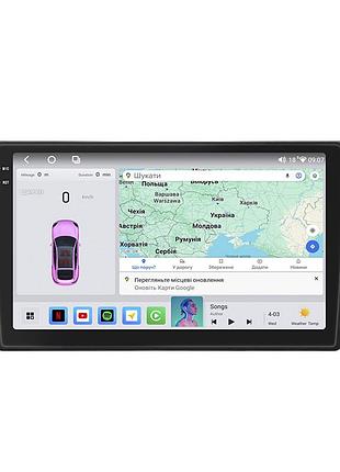 Штатная магнитола 9" lesko для ssangyong rexton ii 2006-2012 4/64 qled carplay gps 360 prime шт