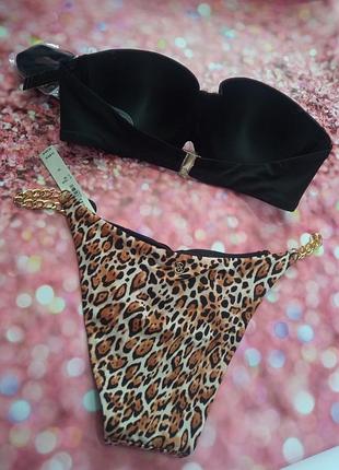 Жіночий роздільний купальник бандо з формованою чашкою victoria's secret s 32b 34a 34b 34c 36b 2