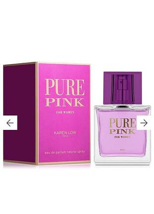 Жіноча парфумована вода pure pink karen low 100ml