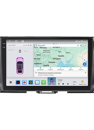 Штатна магнітола 10" lesko для toyota highlander iii (u50) рестайлінг 2016-2019 4/64 qled carplay prime 1 шт.