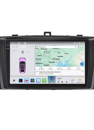 Штатная магнитола 9" lesko для toyota avensis iii рестайлинг 2011-2015 4/64 qled carplay gps 360 prime 2шт