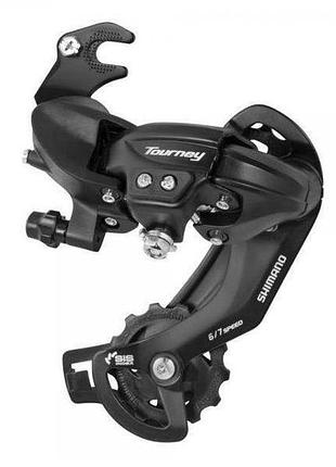 Задний переключатель shimano rd-ty300 гак tourney 7шв, черный (derb-078)