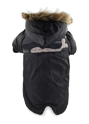Курточка с капюшоном для котов и кошек pet style "jacket" черная 2xl