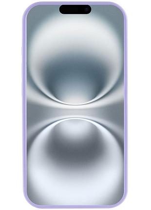 Чехол silicone case full camera protective (aa) для apple iphone 16e (6.1") сиреневый / dasheen 2