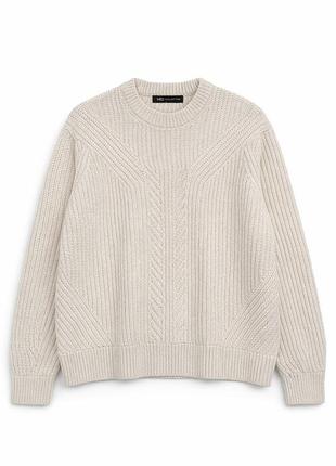 🧥 светр m&s collection (оригінал) стильний базовий светр кремового кольору 🤍