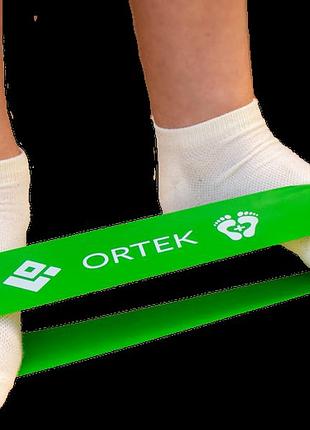 Фітнес гумка для тренування стоп ortek 25 см 5x25 см - розмір легкий