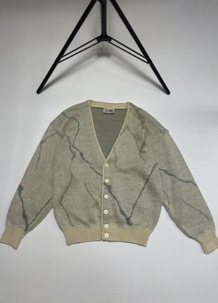 Вінтажний светр кардиган lacoste made in spain