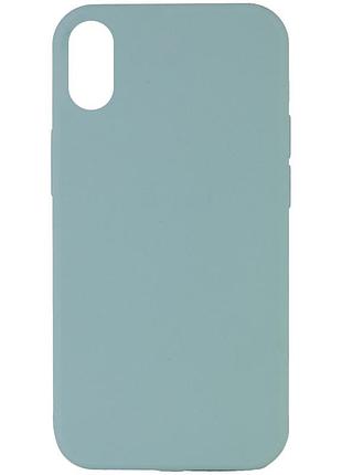Чехол silicone case full protective (aa) no logo для apple iphone xr (6.1") бирюзовый / turquoise