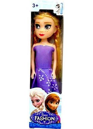 Лялька в стилі популярної казкової героїні "frozen" (фіолетовий)