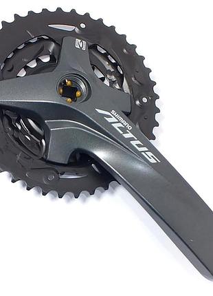 Шатуны shimano altus fc-m2000 40-30-22т 9шв. черный (4469)