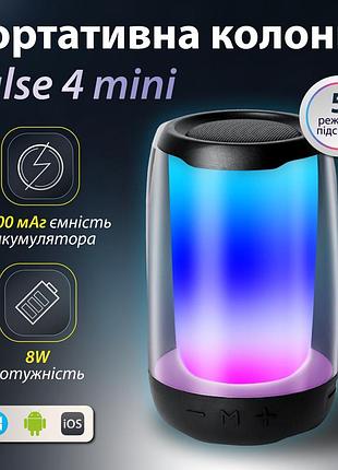 Портативна міні колонка для телефону бездротова акустика bluetooth колонка з мікрофоном