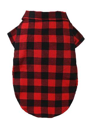 Рубашка для котов и кошек pet style "бабочка" красная xl
