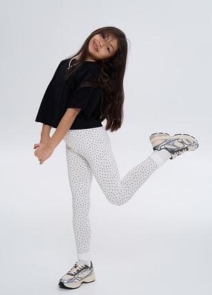 Лосини для дівчинки молочні, 152 3