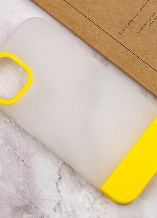 Чохол tpu+pc bichromatic для apple iphone 11 pro max (6.5") matte / yellow 5
