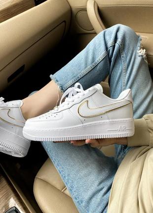 Кросівки air force 1 07 essential white gold кросівки