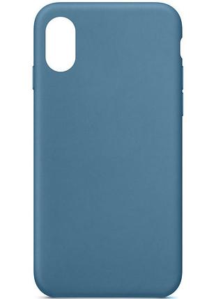 Чохол silicone case full protective (aa) no logo для apple iphone xr (6.1") синій / blue jay