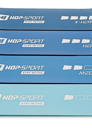 Набір резинок для фітнесу hop-sport 600x75мм hs-l675rlb синій