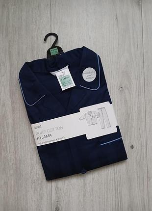 Пижама мужская m&amp;s синяя р. xl