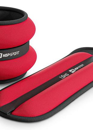 Обважнювачі для ніг та рук hop-sport hs-s003wb 2х1,5кг червоні