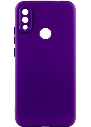 Чохол tpu getman liquid silk full camera для xiaomi redmi note 7 / note 7 pro / note 7s фіолетовий / ultra violet