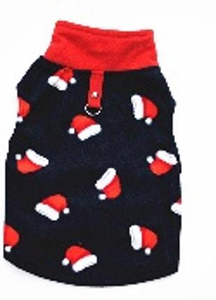 Жилетка для котів з кільцем pet style "малюнок" чорна 2 2xl