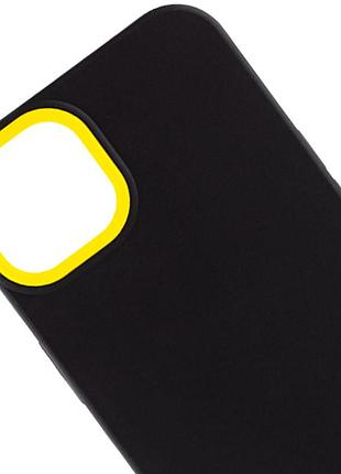Чохол tpu+pc bichromatic для apple iphone 11 pro max (6.5") black / yellow 2