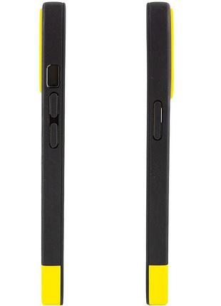 Чохол tpu+pc bichromatic для apple iphone 11 pro max (6.5") black / yellow 3