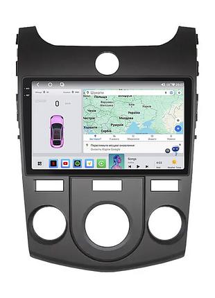 Магнитола lesko для kia cerato ii manual ac 2008-2013 экран 9" 4/64 qled carplay 4g wi-fi gps 360 prime шт