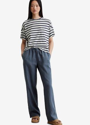 Комфортные брюки из хлопка и льна marc o polo