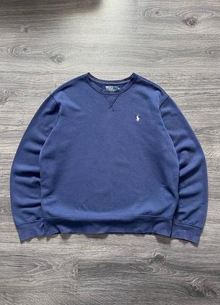 Вінтажний світшот polo ralph lauren crewneck боксі фіт