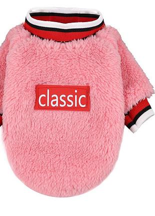 Свитер для собак pet style "classic" розовый s