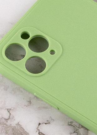 Силіконовий чохол candy full camera для apple iphone 11 pro max (6.5") фісташковий 3