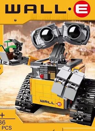 Конструктор "робот wall-e" — 687 деталей в стилі лего (крафт коробка) воллі