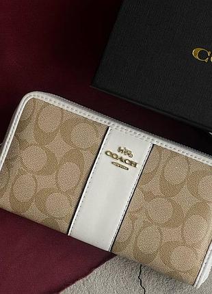 Женский кошелек на молнии coach (1375-3)