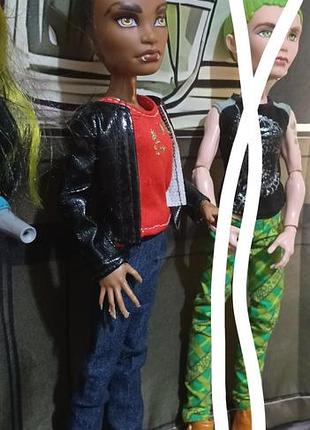 Читайте опис. набір ляльок monster high mattel, кукли нейтон рот, клод вульф, хлопці кен