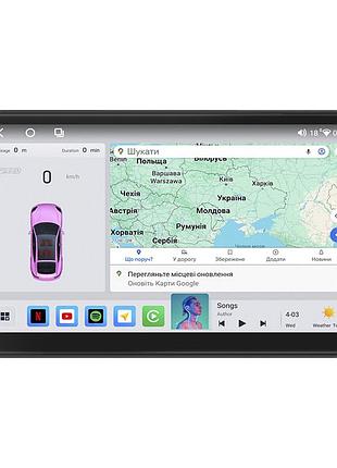 Штатна магнітола 10" lesko для nissan primastar i рестайлінг 2006-2014 4/64 qled carplay gps 360 prime шт.