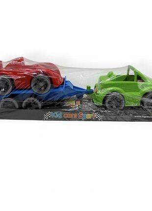 Набор машинок kid cars sport (зеленый кабриолет+красная)