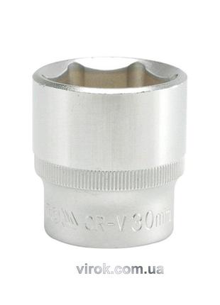 Головка торцевая 6-гранная yato : квадрат 1/2", м=30 мм, l= 42 мм [12/60/120]