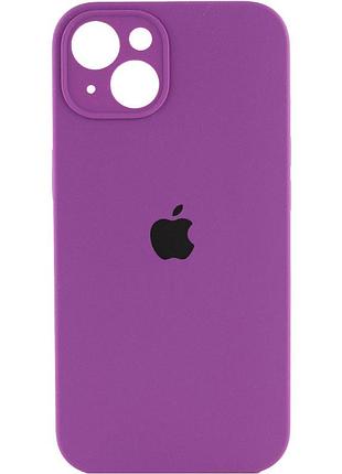 Чохол silicone case full camera protective (aa) для apple iphone 14 plus (6.7") фіолетовий / grape