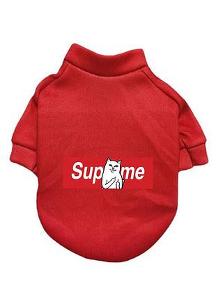 Худи для собак pet style "supreme" красное xl